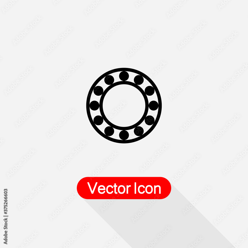Obraz premium Ball Bearing Icon Vector Illustration Eps10