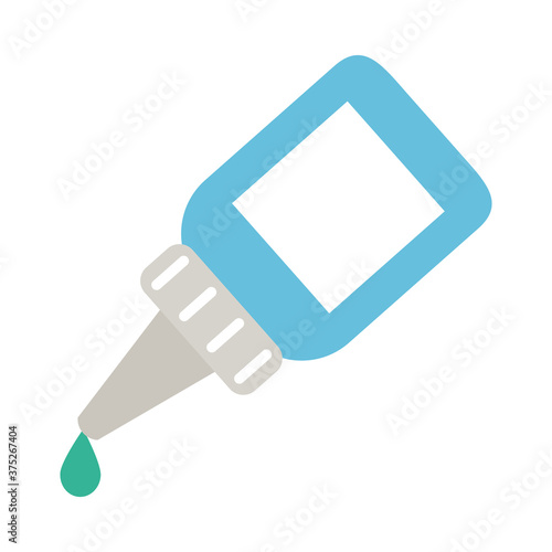 eye drops bottle icon, flat style