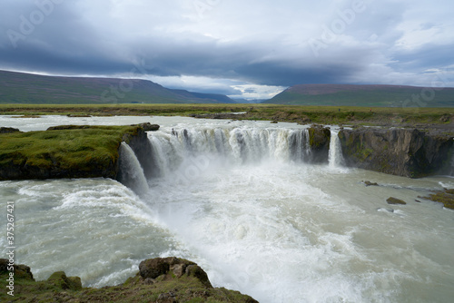Godafoss, One of the most famous and most beautiful waterfalls in Iceland.