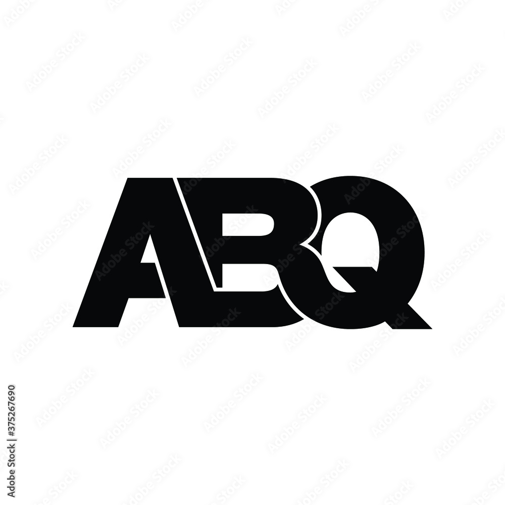 ABQ letter monogram logo design vector ABQ letter monogram logo design vector
