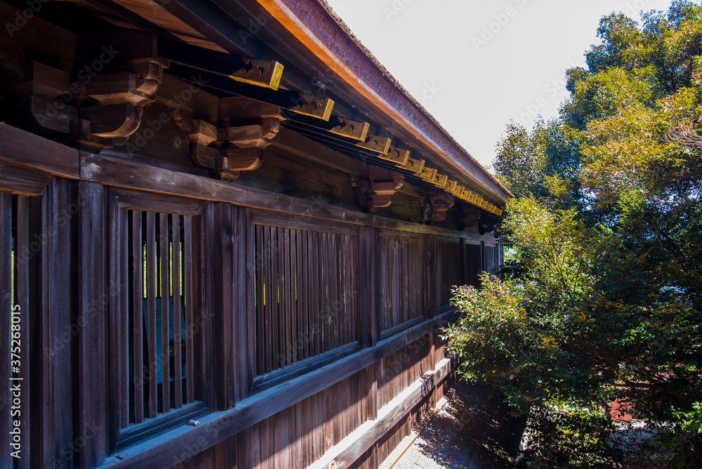 唐門と都久夫須麻神社を結ぶ舟廊下 唐門と都久夫須麻神社を結ぶ舟廊下