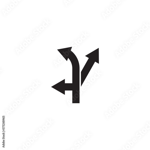 Way vector icon illustration design template