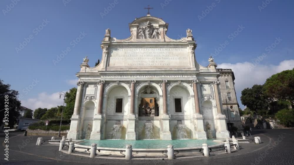 The marvelous Acqua Paola Fountain in Rome, Italy. The marvelous Acqua Paola Fountain in Rome, Italy.