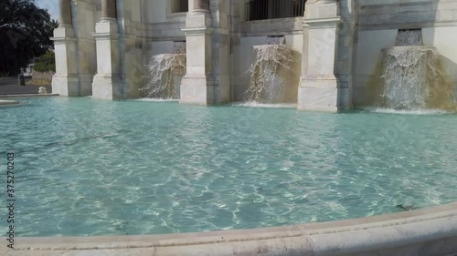 The marvelous Acqua Paola Fountain in Rome, Italy.