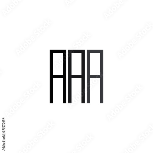 Initial Letters AAA logo icon Vector Illustration