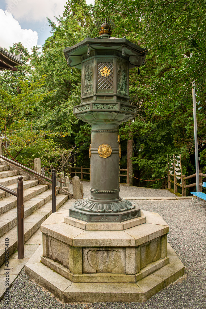Obraz premium Street lantern in Banshu-Kiyomizu temple in Kato city, Hyogo, Japan.