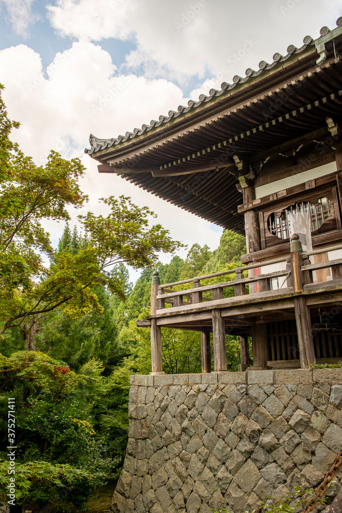 Large auditorium of Banshu-Kiyomizu temple in Kato city, Hyogo, Japan. Large auditorium of Banshu-Kiyomizu temple in Kato city, Hyogo, Japan.