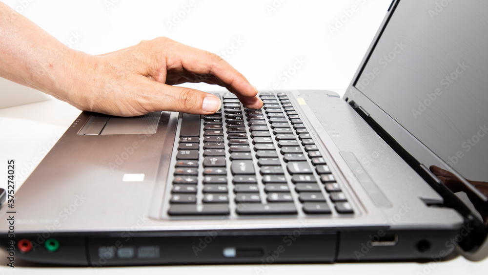 typing on laptop typing on laptop