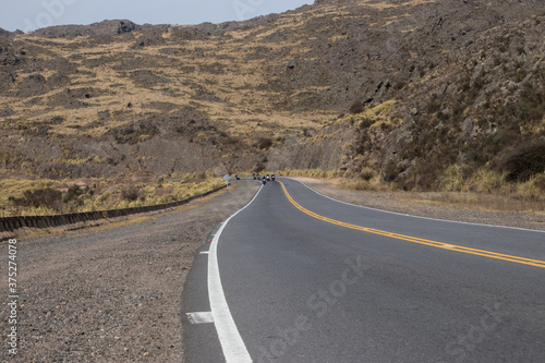 driving on mountain road