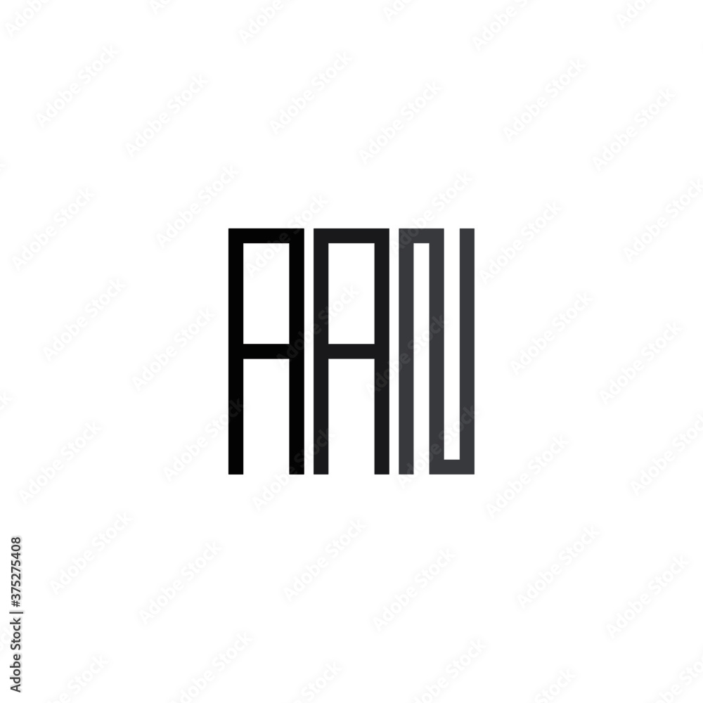 Initial design vector. letter AAN logo template Polygon Monogram Logo Initial design vector. letter AAN logo template Polygon Monogram Logo