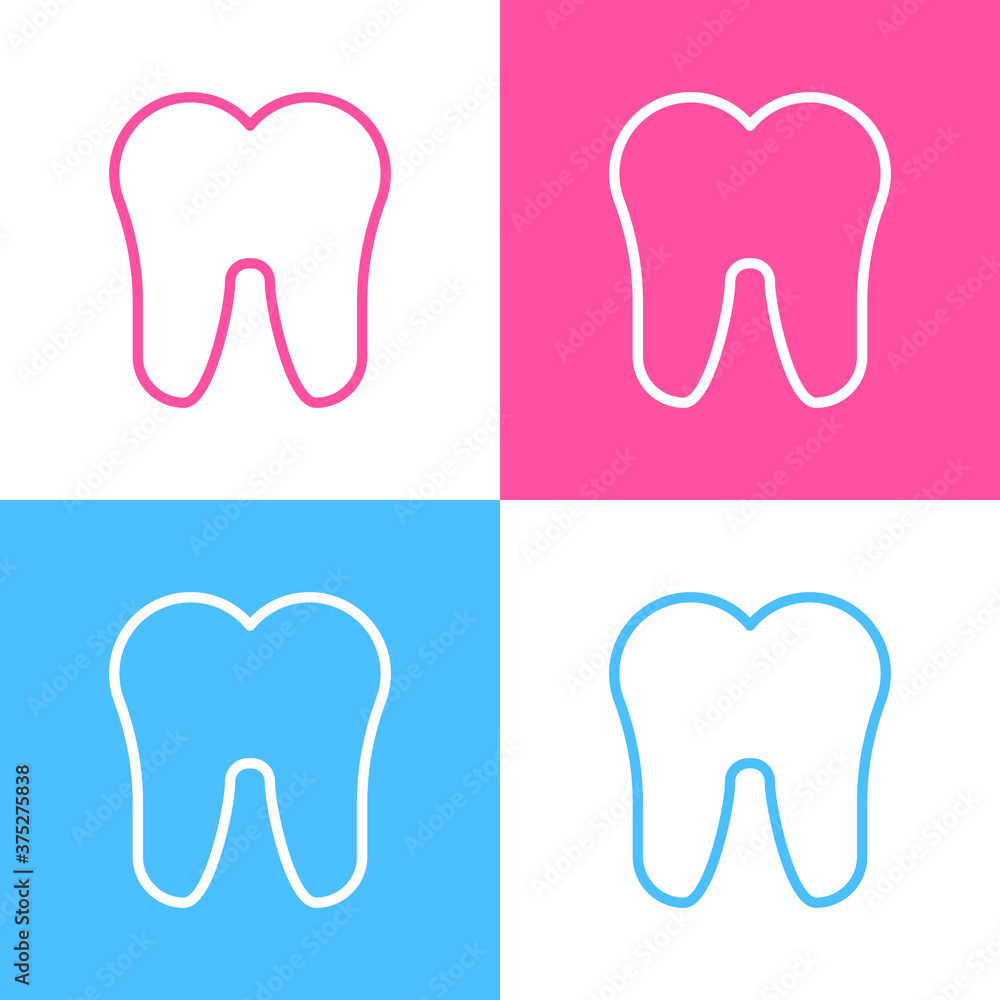 Tooth dental logo icon. Can be used for many purposes, website. Trendy style and editable vector. EPS. Tooth dental logo icon. Can be used for many purposes, website. Trendy style and editable vector. EPS.