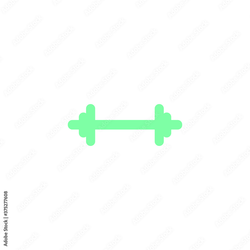 Flat icon weight, dumbbell isolated on white background EPS Vector - Vector Flat icon weight, dumbbell isolated on white background EPS Vector - Vector