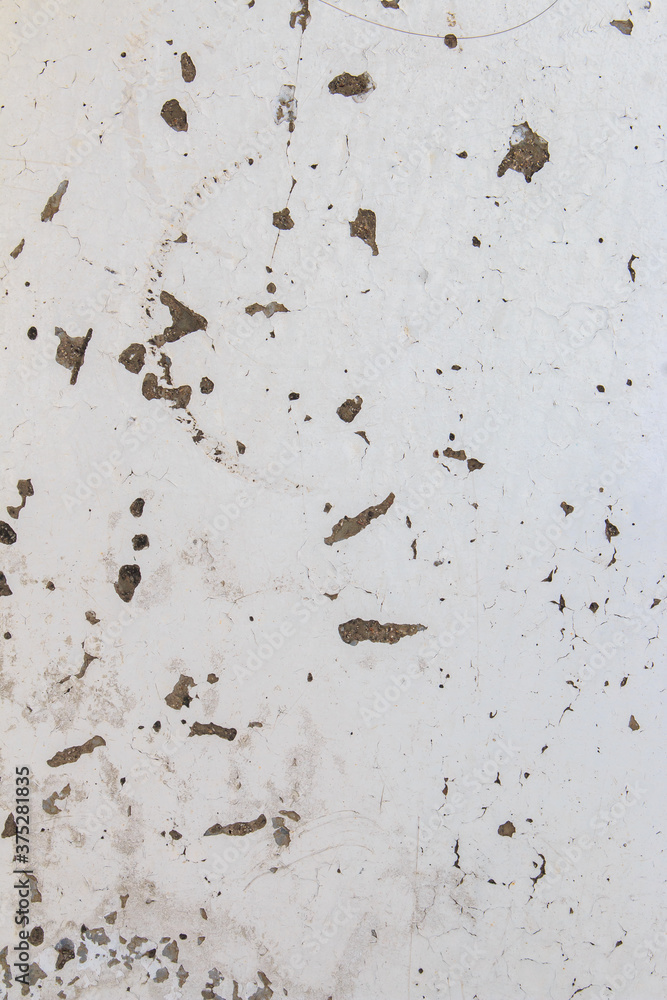 Closeup Texture abstract White old wall background