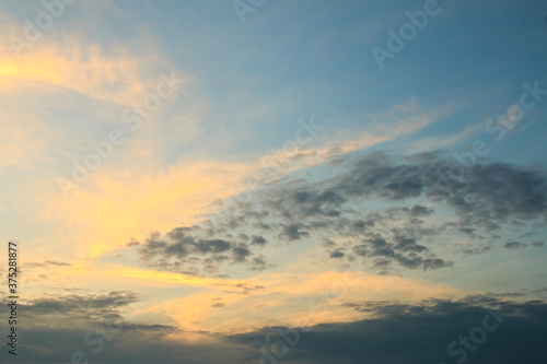 Obraz na płótnie beautiful colorful sky and cloud in twilight time background w salonie