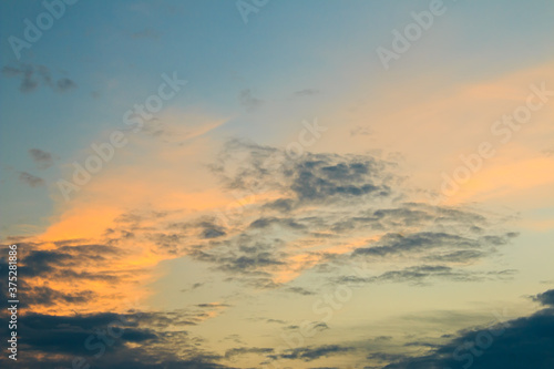 Obraz na płótnie beautiful colorful sky and cloud in twilight time background w salonie