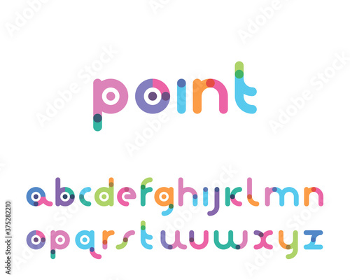 font with a bright point