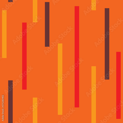 Vector fall-inspired geometric vertical lines seamless pattern background