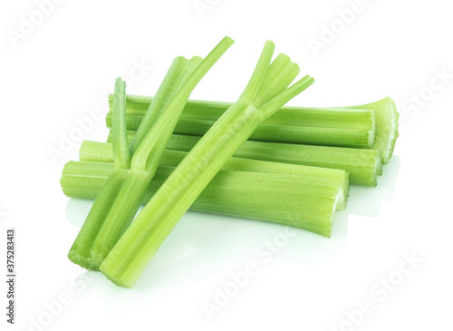 celery isolated on white background.