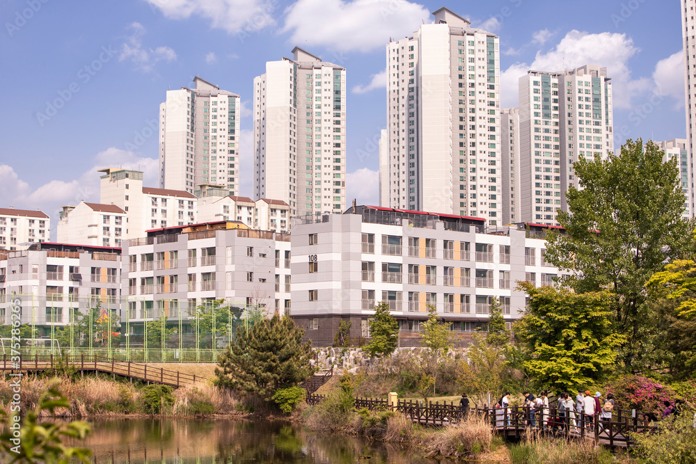 residential building in the city