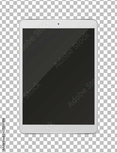 Tablet ps isolated on transparent background.
