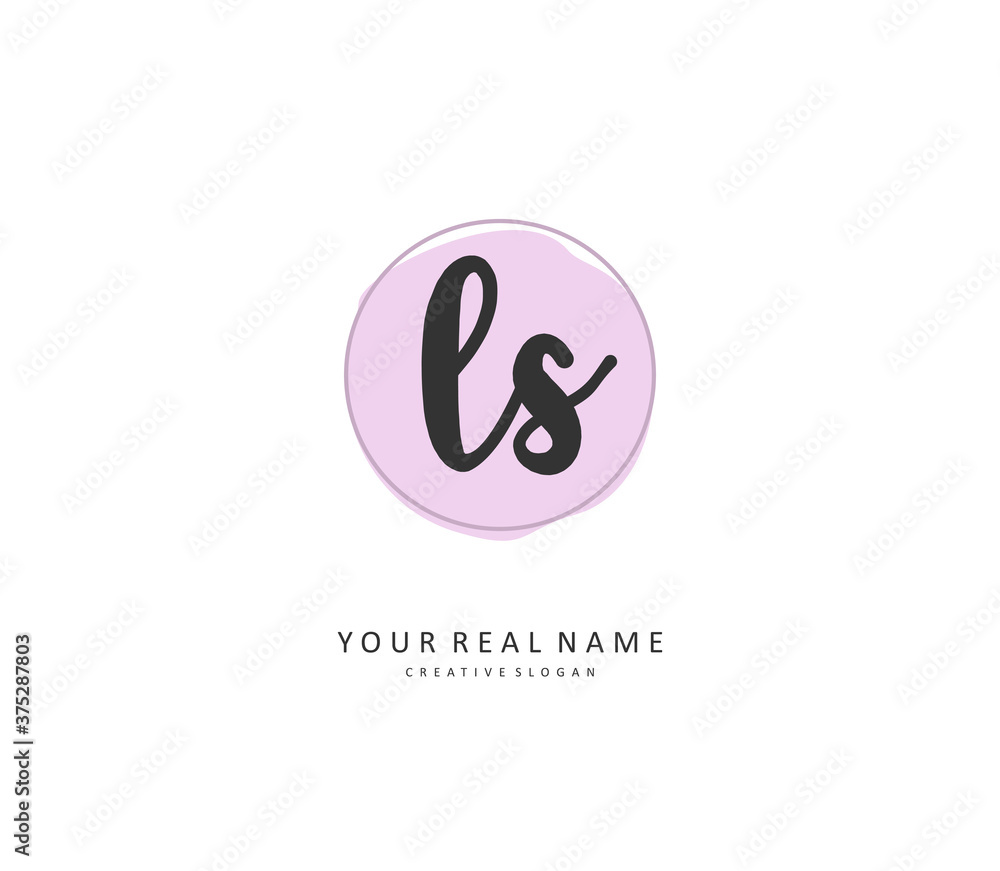 L S LS Initial letter handwriting and signature logo. A concept handwriting initial logo with template element. L S LS Initial letter handwriting and signature logo. A concept handwriting initial logo with template element.