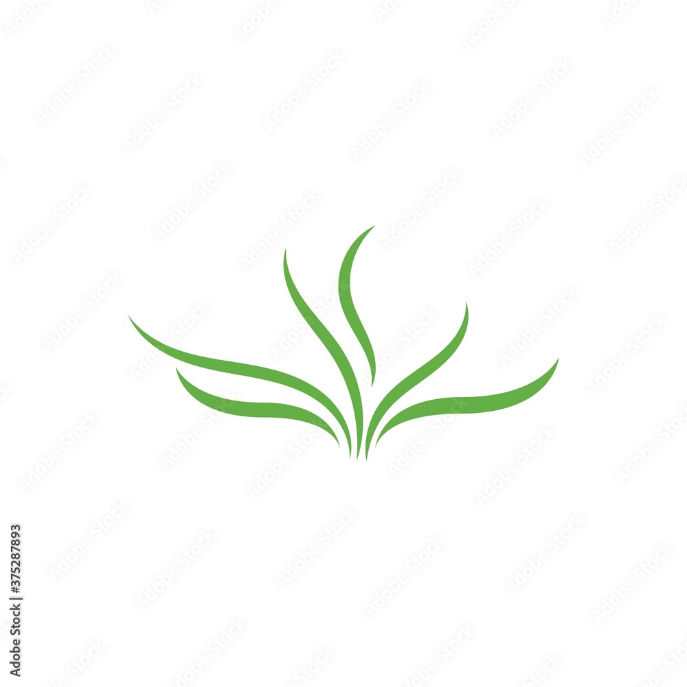 Grass ilustration logo