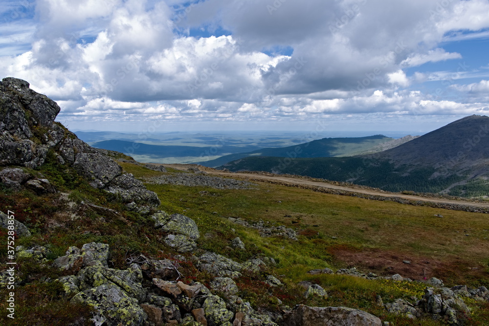alpine meadows on the South Job mountain