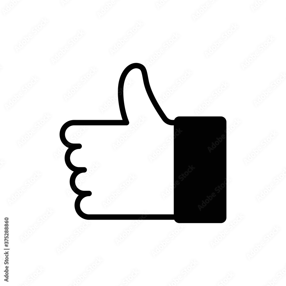 like icon vector. Thumbs up icon like icon vector. Thumbs up icon