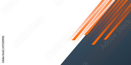 Geometric blue and orange background. Abstract background with blue and orange gradient composition. 