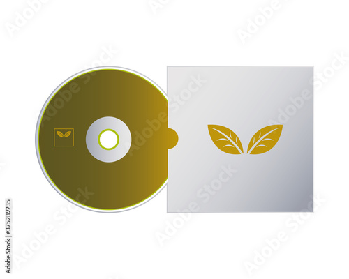 cd of logo with packaging of envelopes for branding