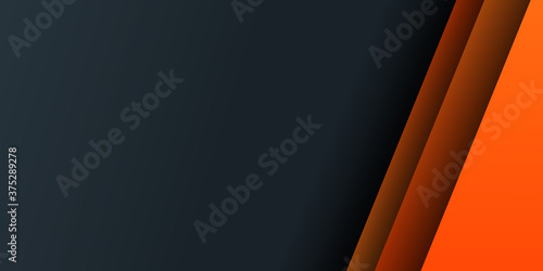Minimal orange slides presentation background template. 