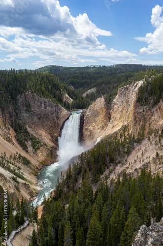 The Yellowstone River in Yellowstone national park