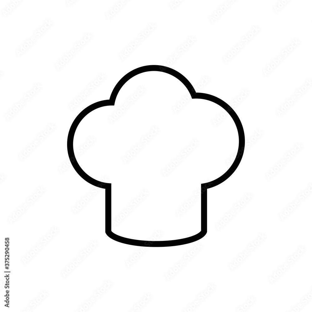 Chef hat vector icon. Cooking hat illustration vector icon. Kitchen logo. Culinary chef icon. Design web icon. Chef hat vector icon. Cooking hat illustration vector icon. Kitchen logo. Culinary chef icon. Design web icon.