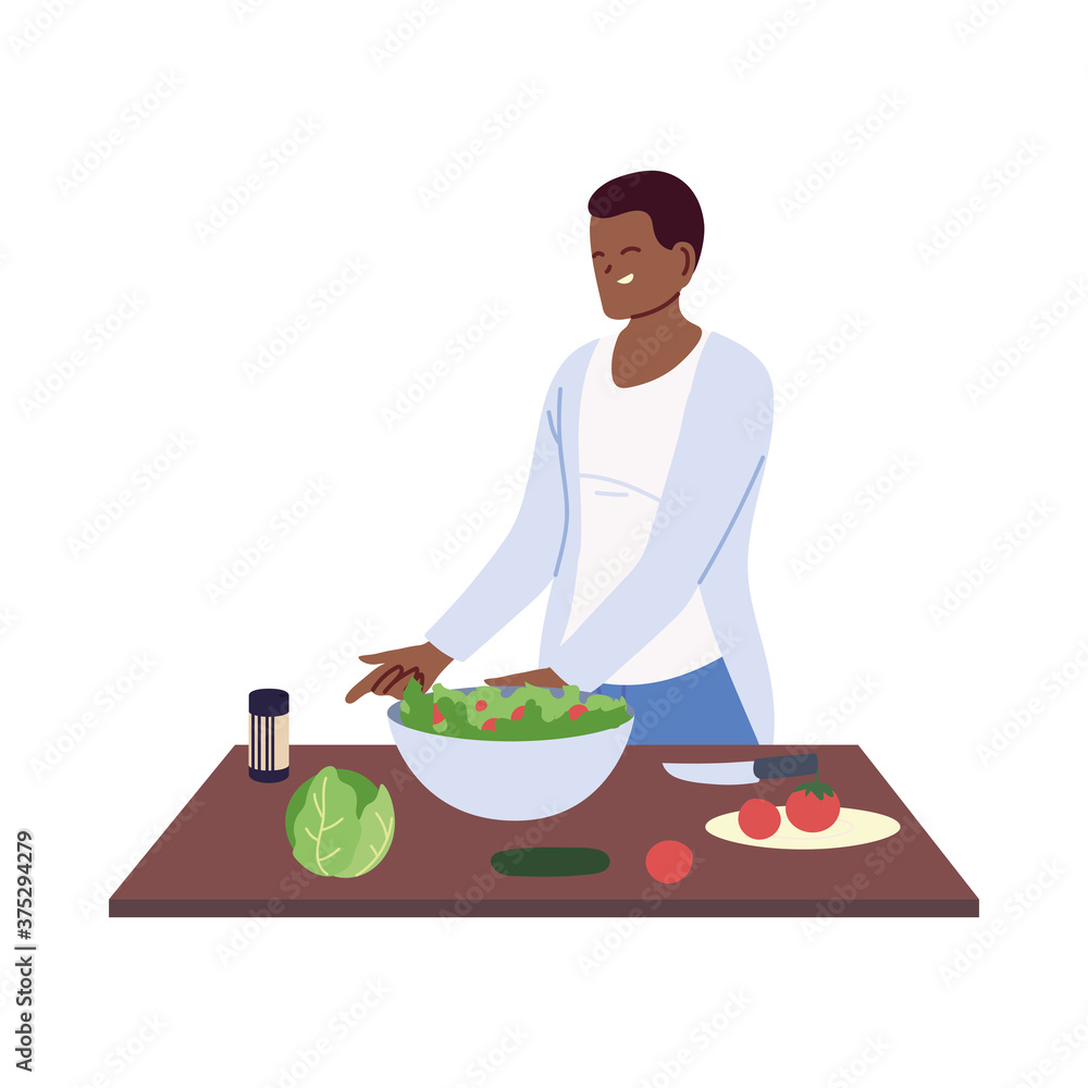 young cook preparing healthy food young cook preparing healthy food
