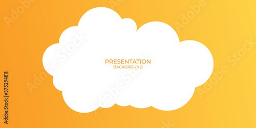 White yellow blue pink abstract cloud wave presentation background