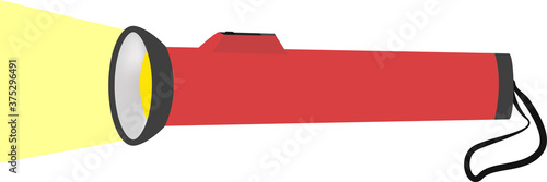 地震や災害の時に役立つ懐中電灯のイラスト