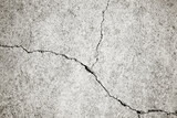 Grunge concrete cement wall with crack in industrial building, great for your design and texture background