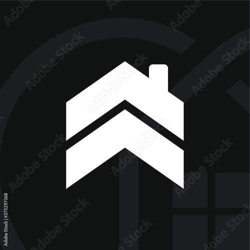 double roof logo design inspiration