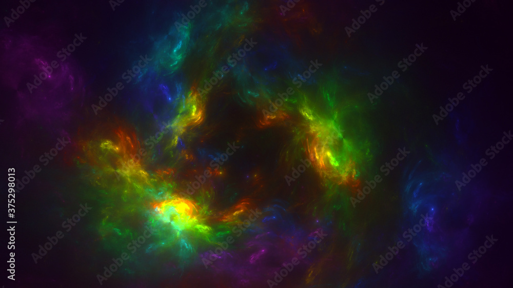 3D rendering abstract multicolor fractal light background 3D rendering abstract multicolor fractal light background