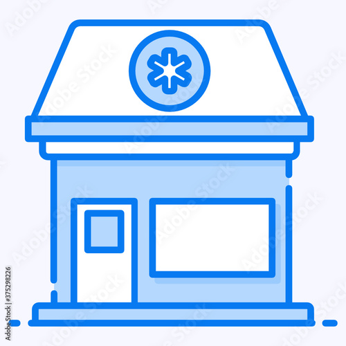 
Vector design of clinic, editable icon of dispensary
