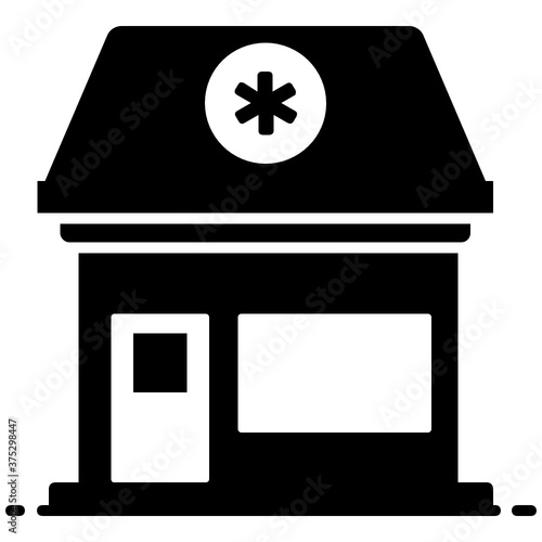
Vector design of clinic, editable icon of dispensary
