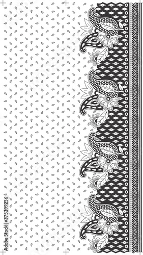 paisley flower pattern