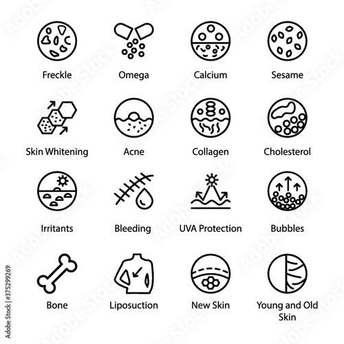 Skin Problem Vector icons
