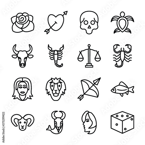 Tattoo designs icons pack 