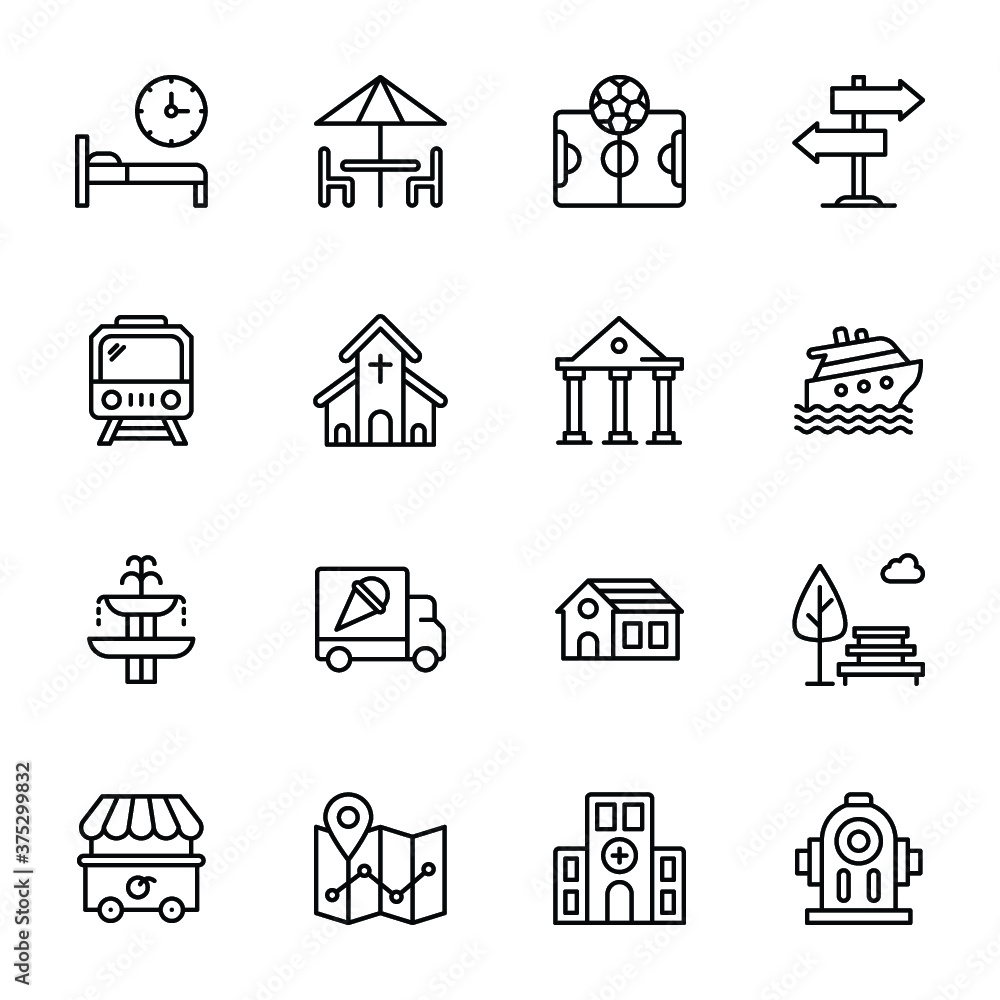 Urban Elements Icons Pack Urban Elements Icons Pack