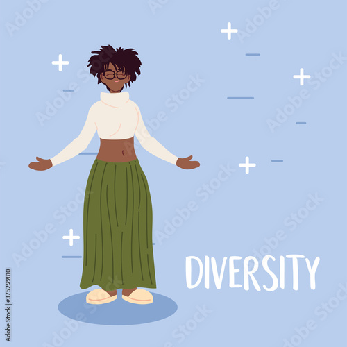 black woman cartoon vector design
