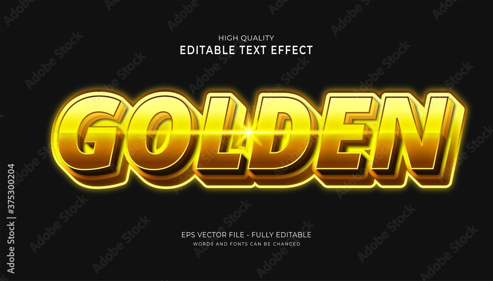 golden text style effect. editable font effect. golden text style effect. editable font effect.