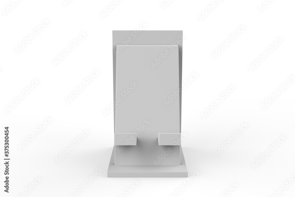 Cell Phone Stand For Desk, Thick Case Friendly Phone Holder Stand For Desk, Compatible with All Mobile Phones. 3d illustration Cell Phone Stand For Desk, Thick Case Friendly Phone Holder Stand For Desk, Compatible with All Mobile Phones. 3d illustration