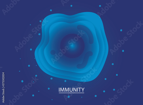 immunity, science background with cells