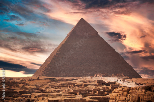  pyramids of Giza  in Egypt.